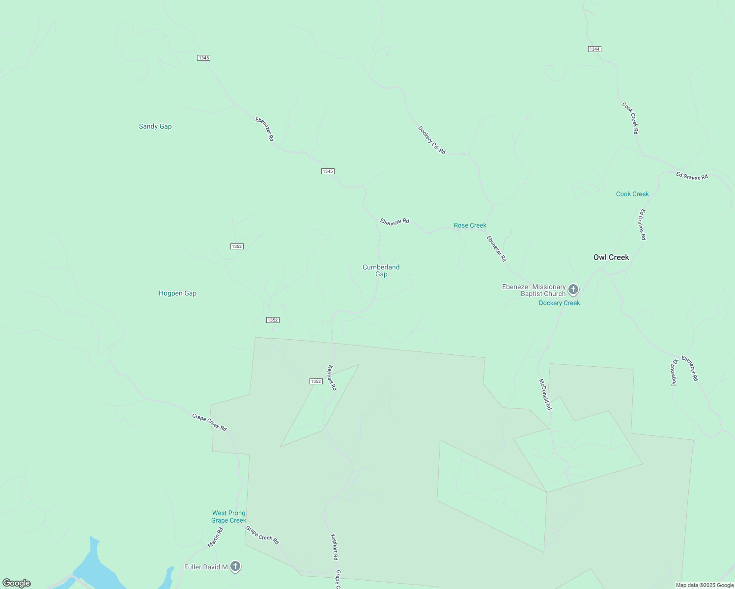 map of restaurants, bars, coffee shops, grocery stores, and more near State Road 1351 in Murphy