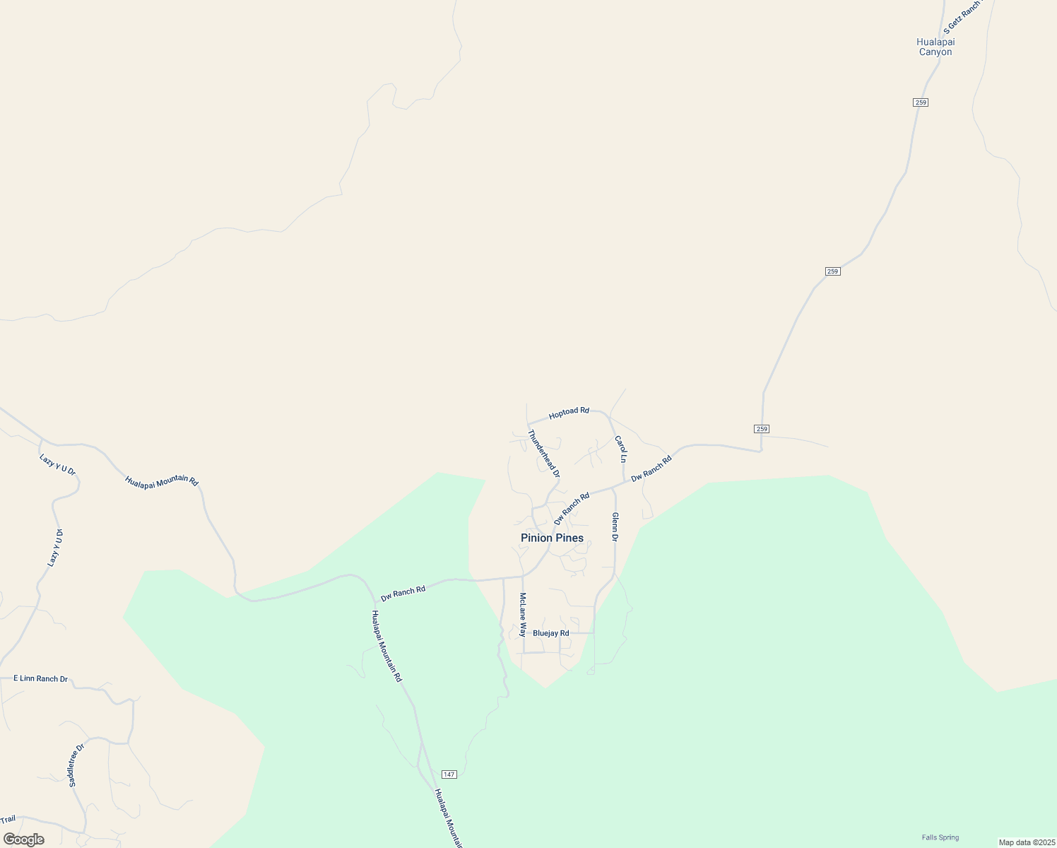map of restaurants, bars, coffee shops, grocery stores, and more near 2576 Hoptoad Road in Kingman