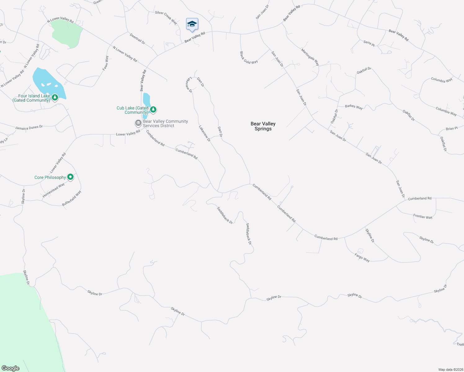 map of restaurants, bars, coffee shops, grocery stores, and more near 28251 Cumberland Road in Tehachapi