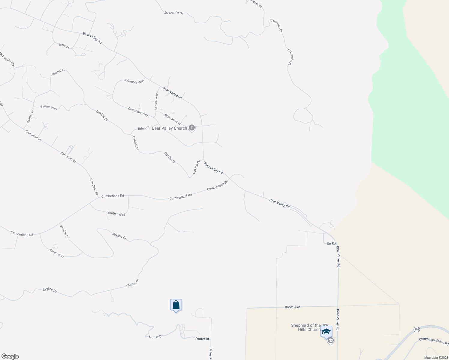 map of restaurants, bars, coffee shops, grocery stores, and more near 25900 Cumberland Road in Tehachapi