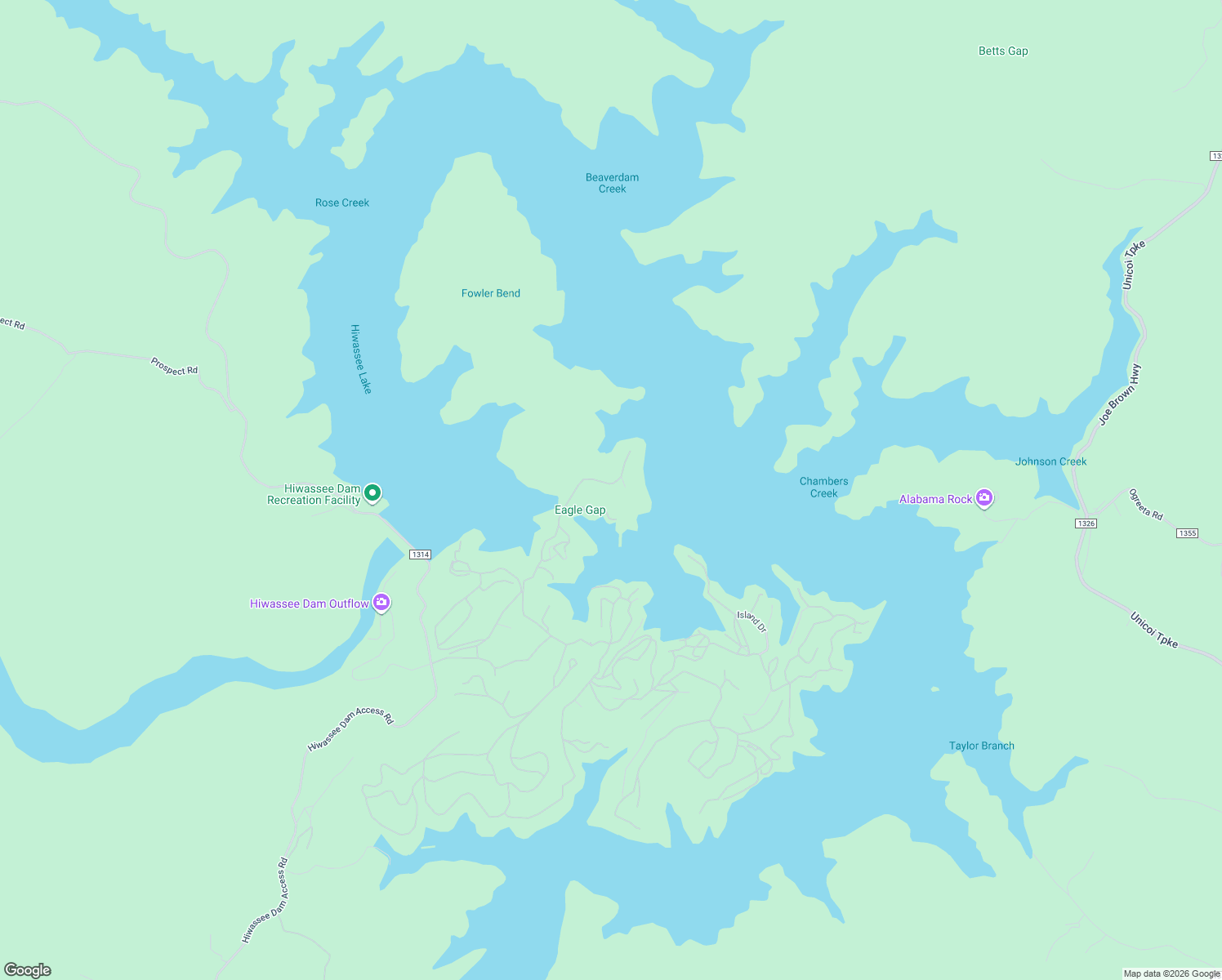 map of restaurants, bars, coffee shops, grocery stores, and more near 500 Marina Road in Murphy