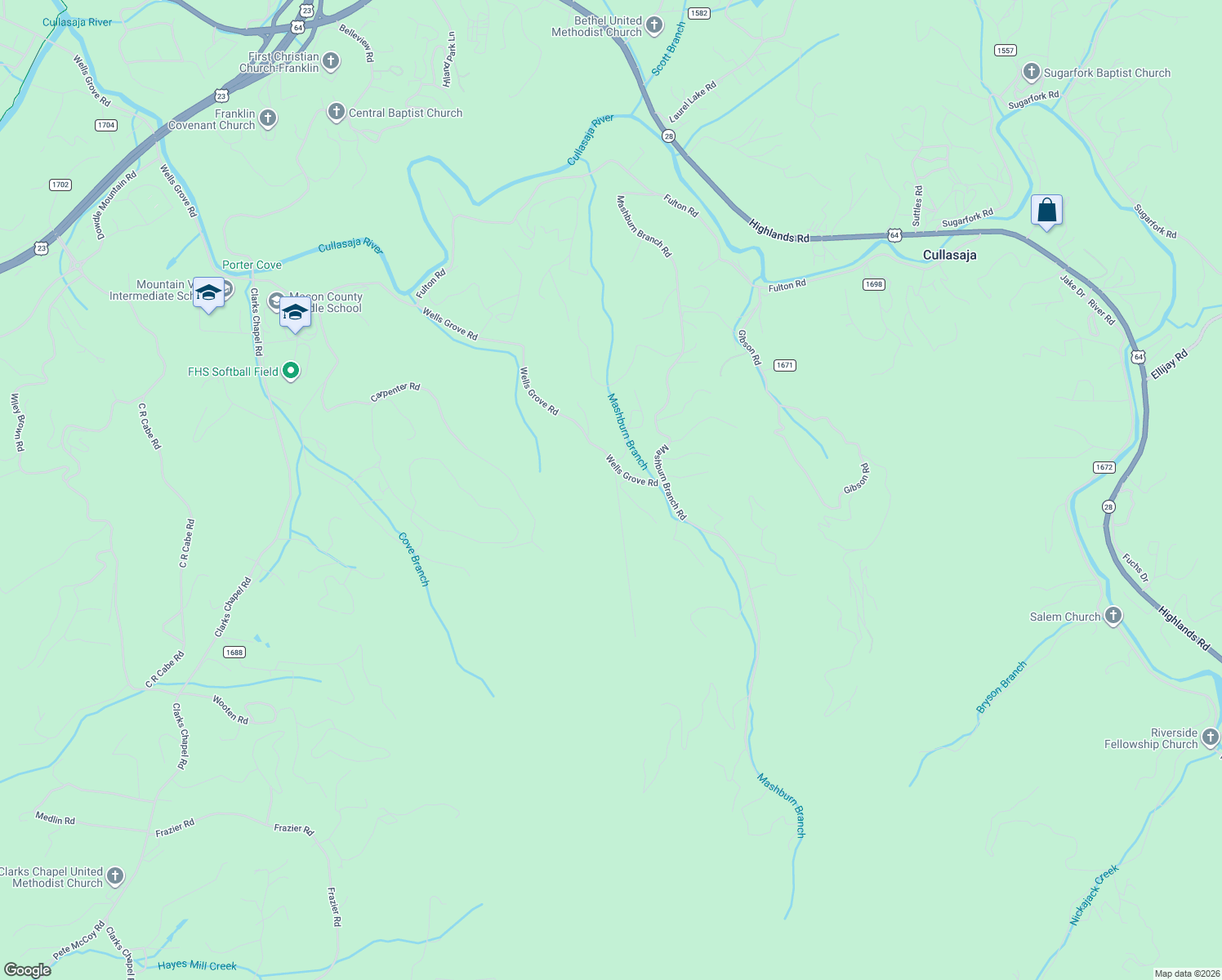 map of restaurants, bars, coffee shops, grocery stores, and more near 41 Barrett Drive in Franklin