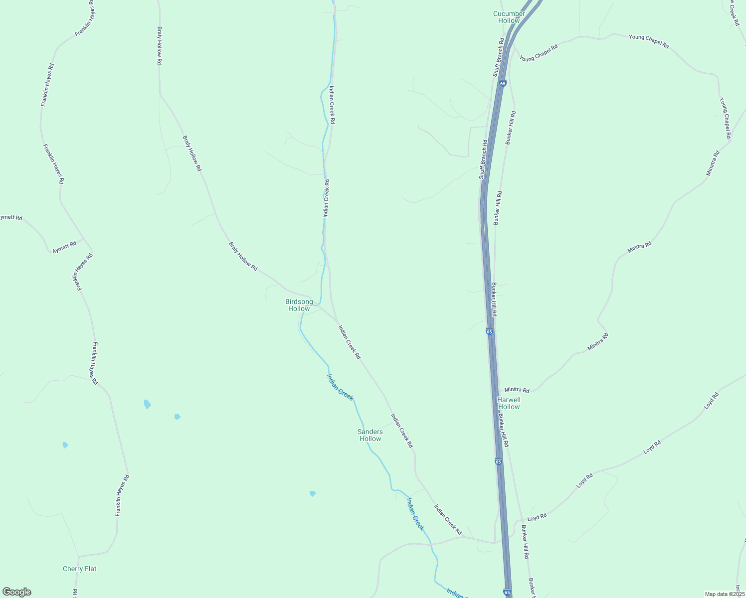 map of restaurants, bars, coffee shops, grocery stores, and more near 2341 Indian Creek Road in Pulaski