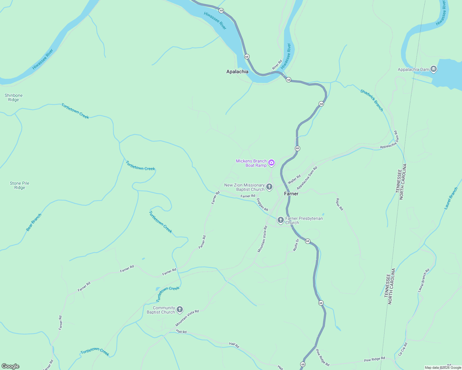 map of restaurants, bars, coffee shops, grocery stores, and more near 140 Newman Road in Farner