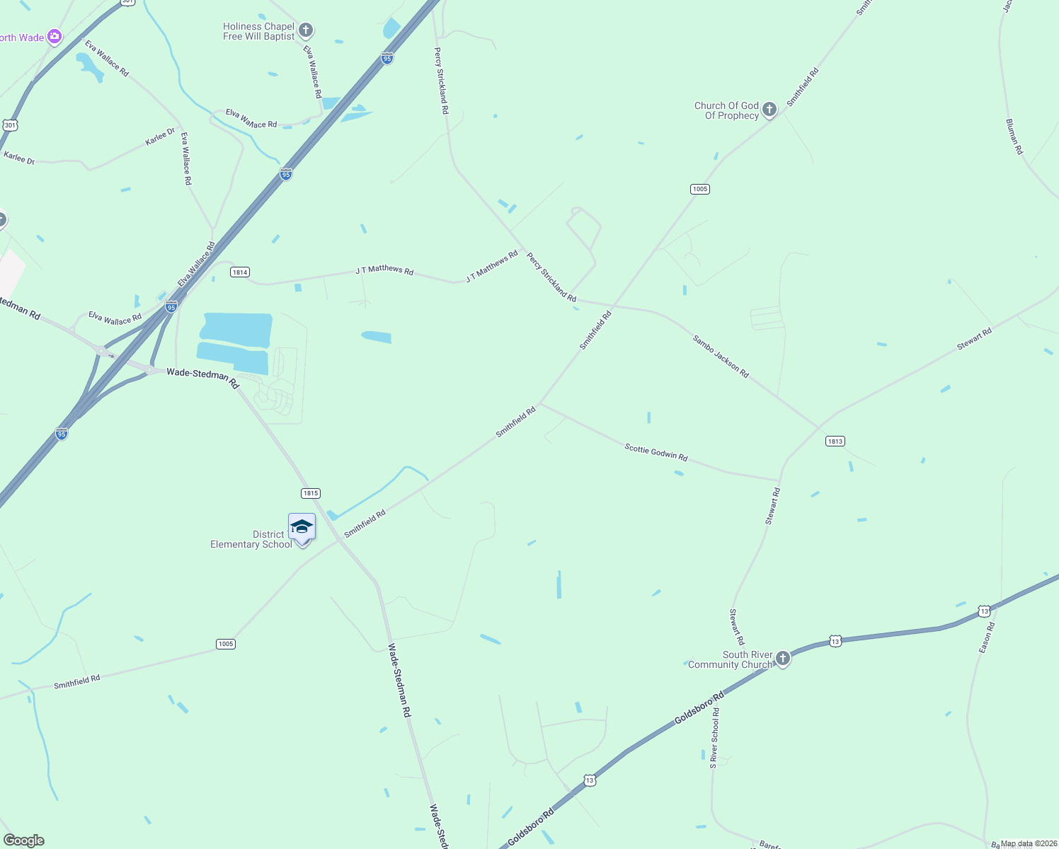 map of restaurants, bars, coffee shops, grocery stores, and more near 6234 Smithfield Rd in Wade