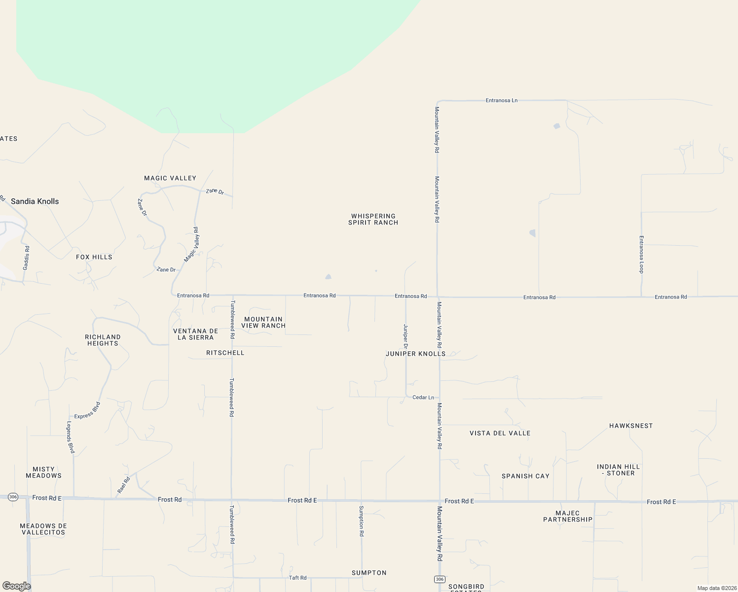 map of restaurants, bars, coffee shops, grocery stores, and more near 196 Entranosa Road in Sandia Park