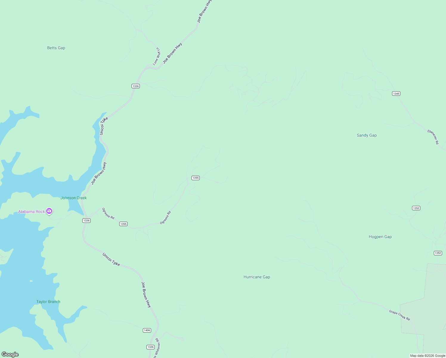 map of restaurants, bars, coffee shops, grocery stores, and more near 1282 Ogreeta Road in Murphy