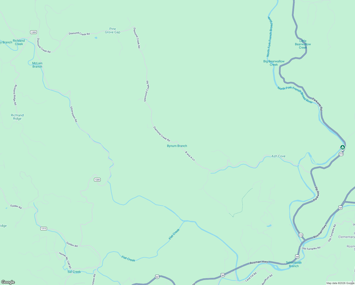 map of restaurants, bars, coffee shops, grocery stores, and more near 186 Diamond Creek Road in Lake Toxaway