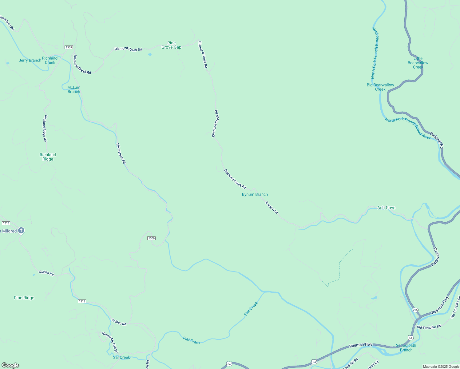 map of restaurants, bars, coffee shops, grocery stores, and more near 1953 Diamond Creek Road in Lake Toxaway