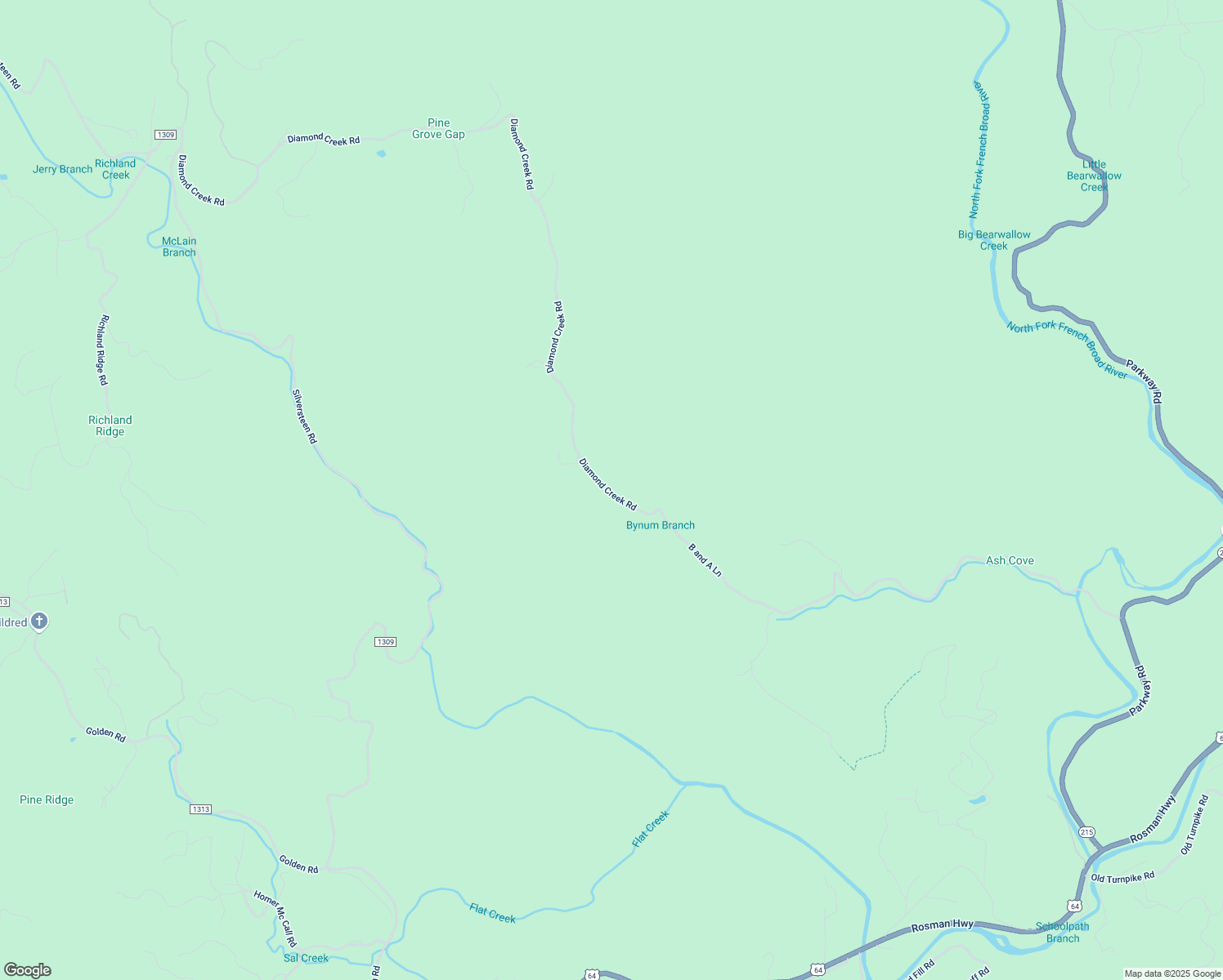 map of restaurants, bars, coffee shops, grocery stores, and more near 1953 Diamond Creek Road in Lake Toxaway
