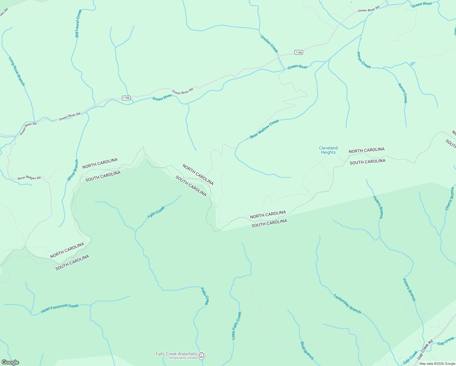 map of restaurants, bars, coffee shops, grocery stores, and more near 140 Rhetts Ridge Road in Zirconia
