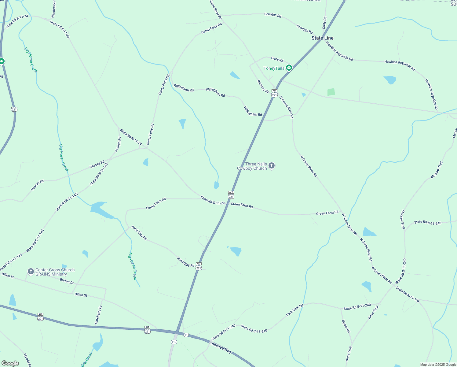 map of restaurants, bars, coffee shops, grocery stores, and more near 739 Cliffside Hwy in Gaffney