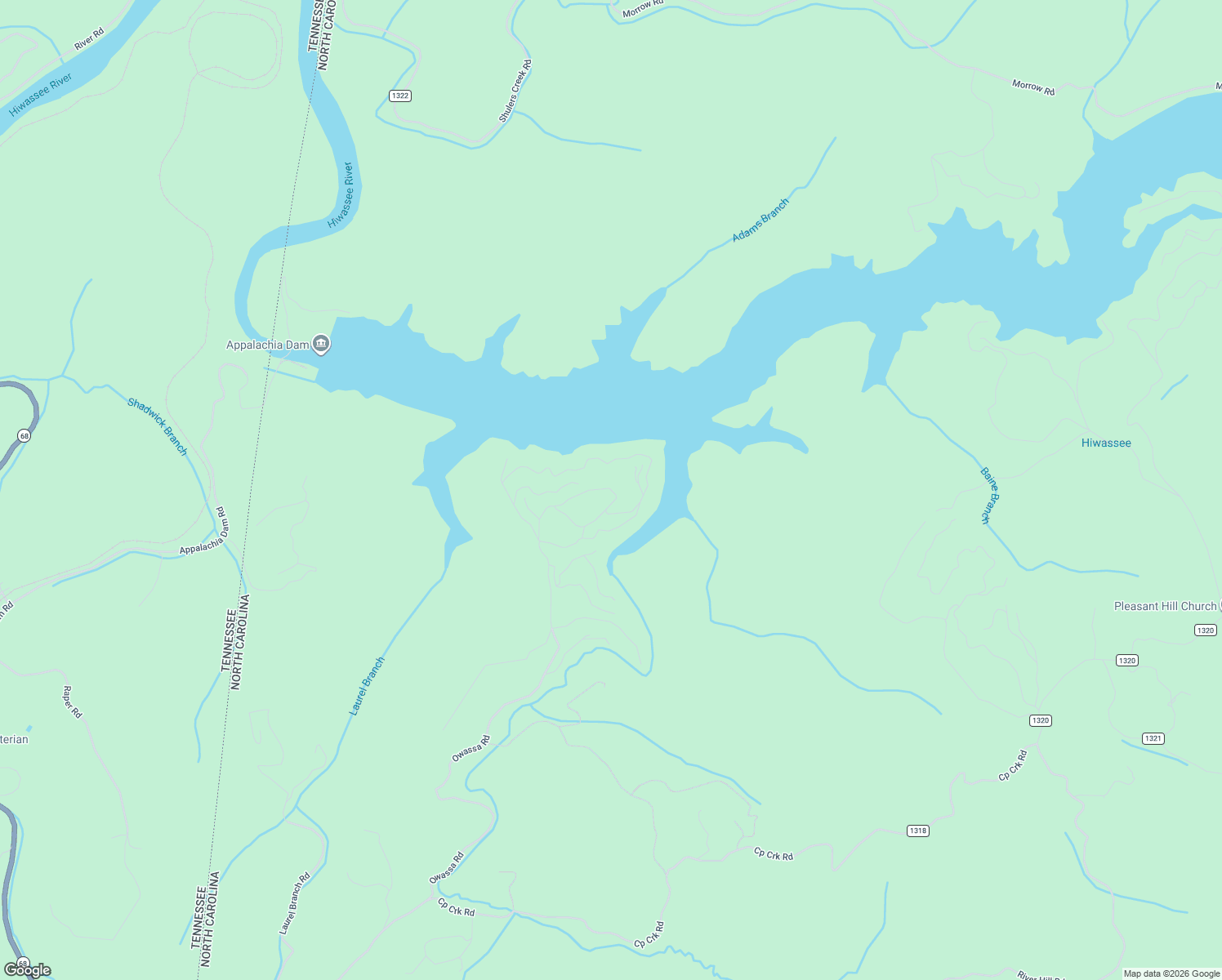 map of restaurants, bars, coffee shops, grocery stores, and more near 601 Wilderness Lake Drive in Murphy