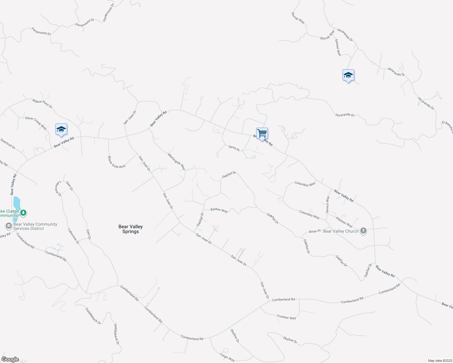 map of restaurants, bars, coffee shops, grocery stores, and more near 27350 Oakflat Drive in Tehachapi