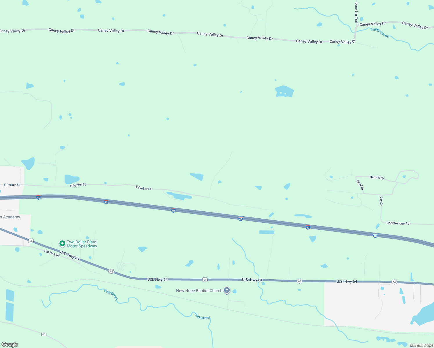 map of restaurants, bars, coffee shops, grocery stores, and more near Strawn Lane in Plumerville