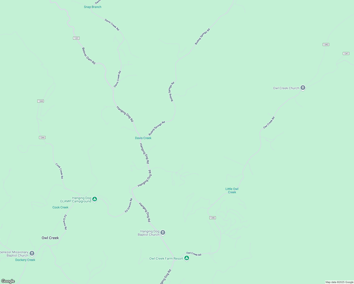 map of restaurants, bars, coffee shops, grocery stores, and more near in Owl Creek