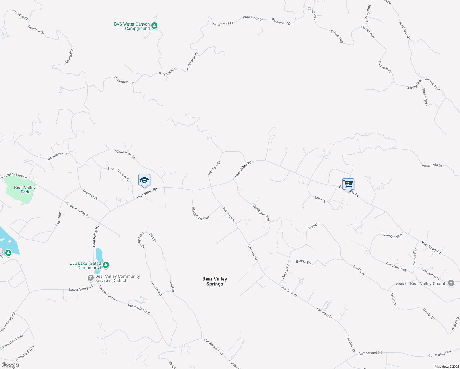 map of restaurants, bars, coffee shops, grocery stores, and more near 27900 Bear Valley Road in Tehachapi