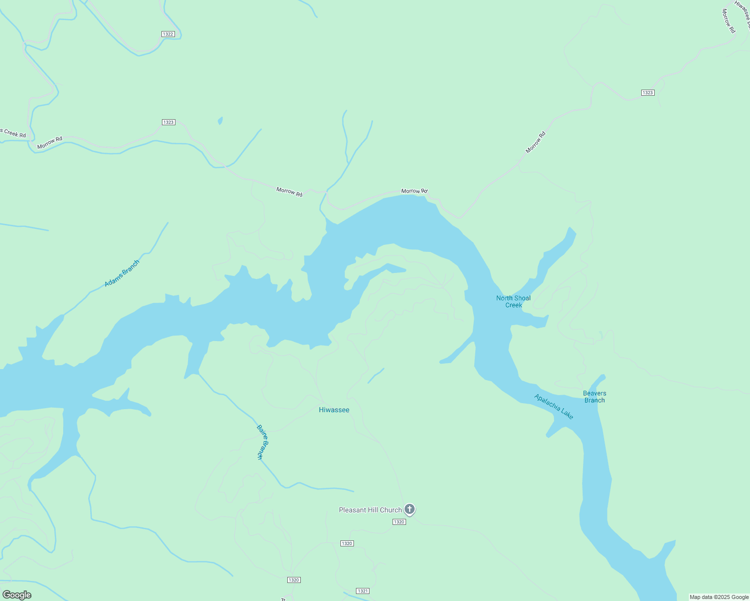 map of restaurants, bars, coffee shops, grocery stores, and more near 895 Lake Apalachia Acres Road in Murphy
