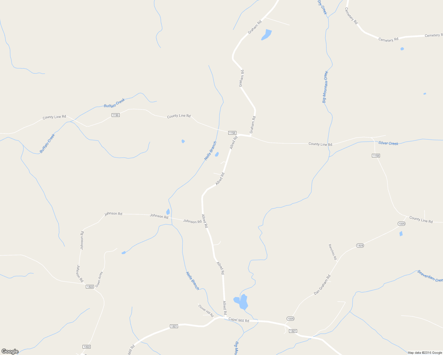 map of restaurants, bars, coffee shops, grocery stores, and more near 409 Allred Road in Ellerbe