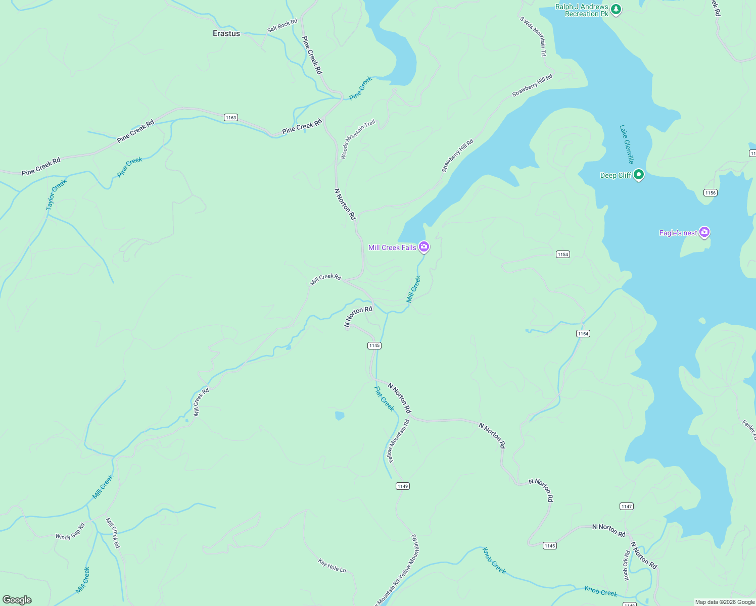 map of restaurants, bars, coffee shops, grocery stores, and more near 6 Memory Lane in Cullowhee