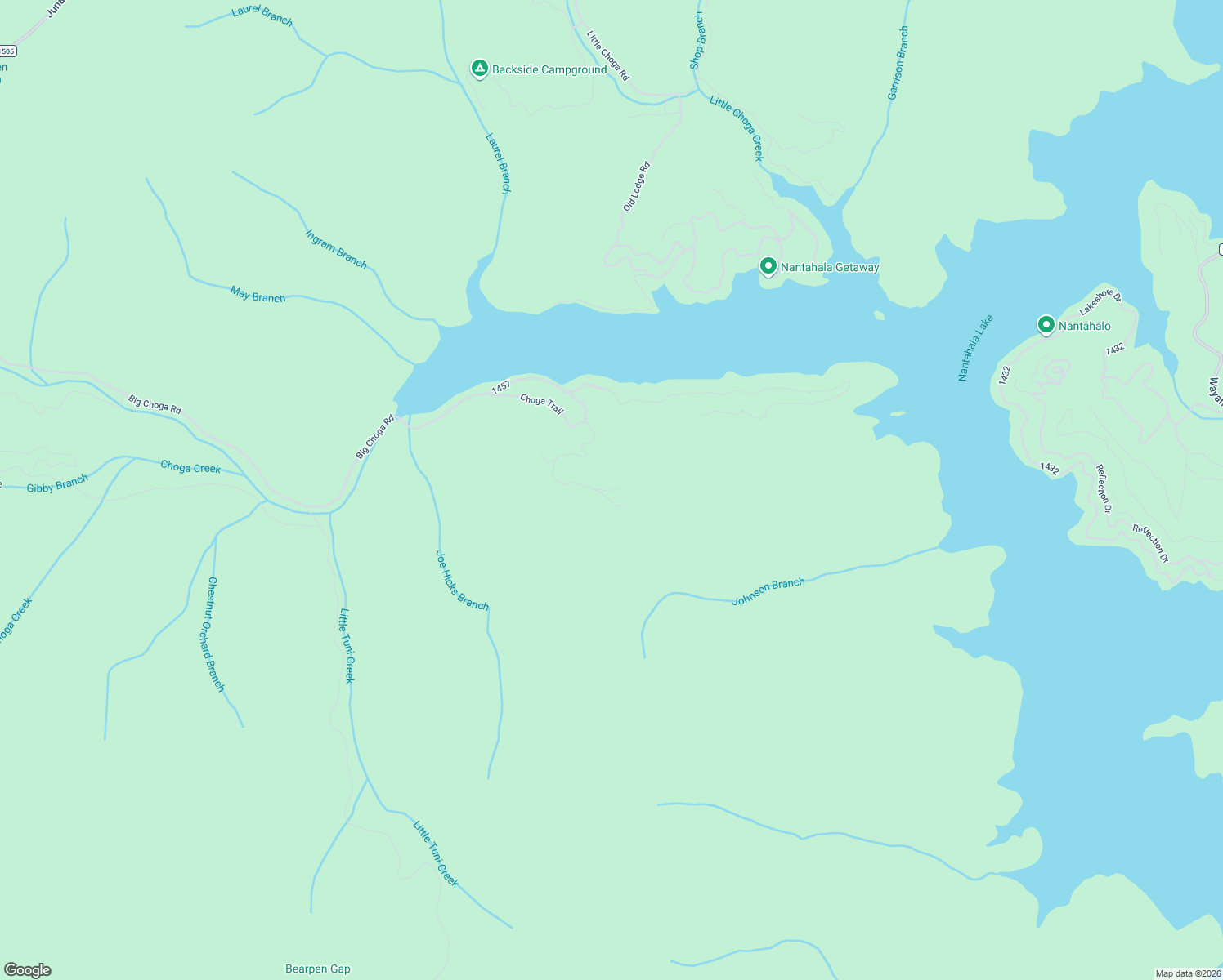 map of restaurants, bars, coffee shops, grocery stores, and more near 234 Highlander Road in Topton