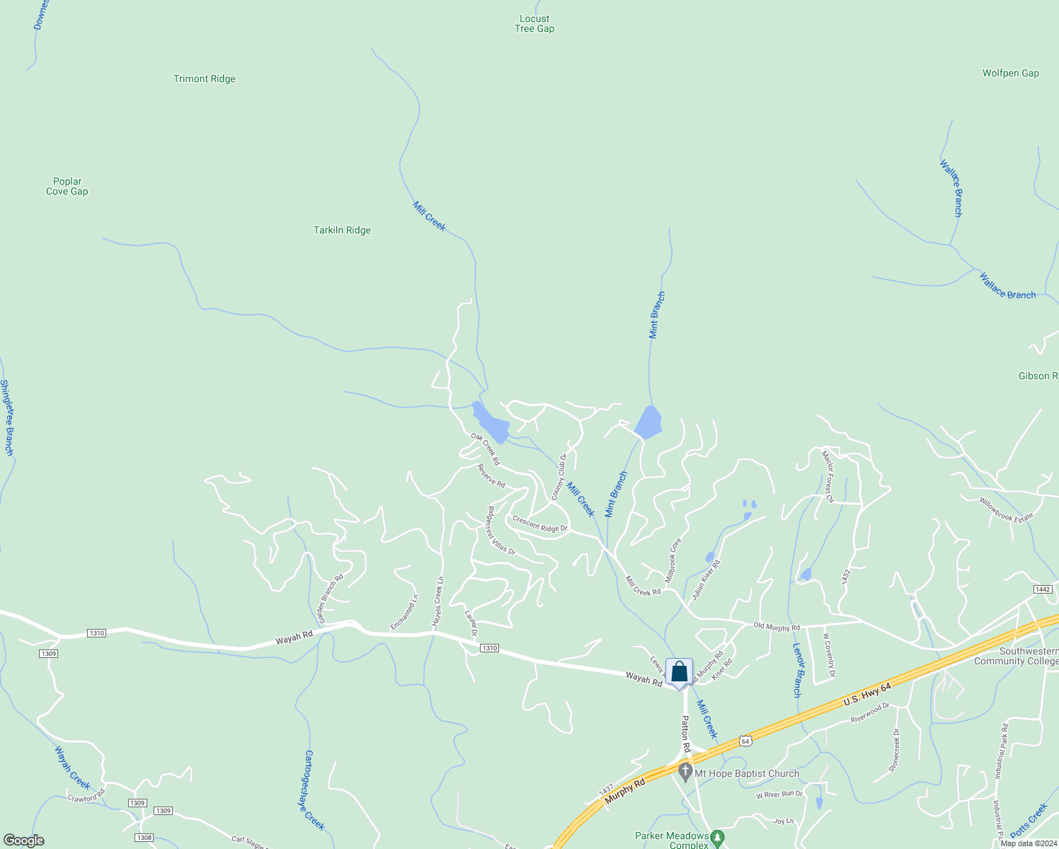 map of restaurants, bars, coffee shops, grocery stores, and more near 842 Country Club Drive in Franklin
