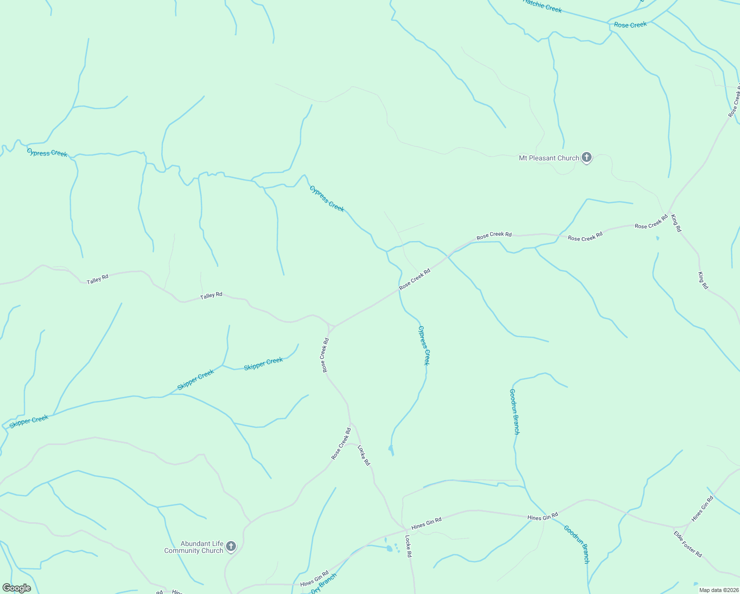 map of restaurants, bars, coffee shops, grocery stores, and more near 3727-4147 Rose Creek Road in Hornsby