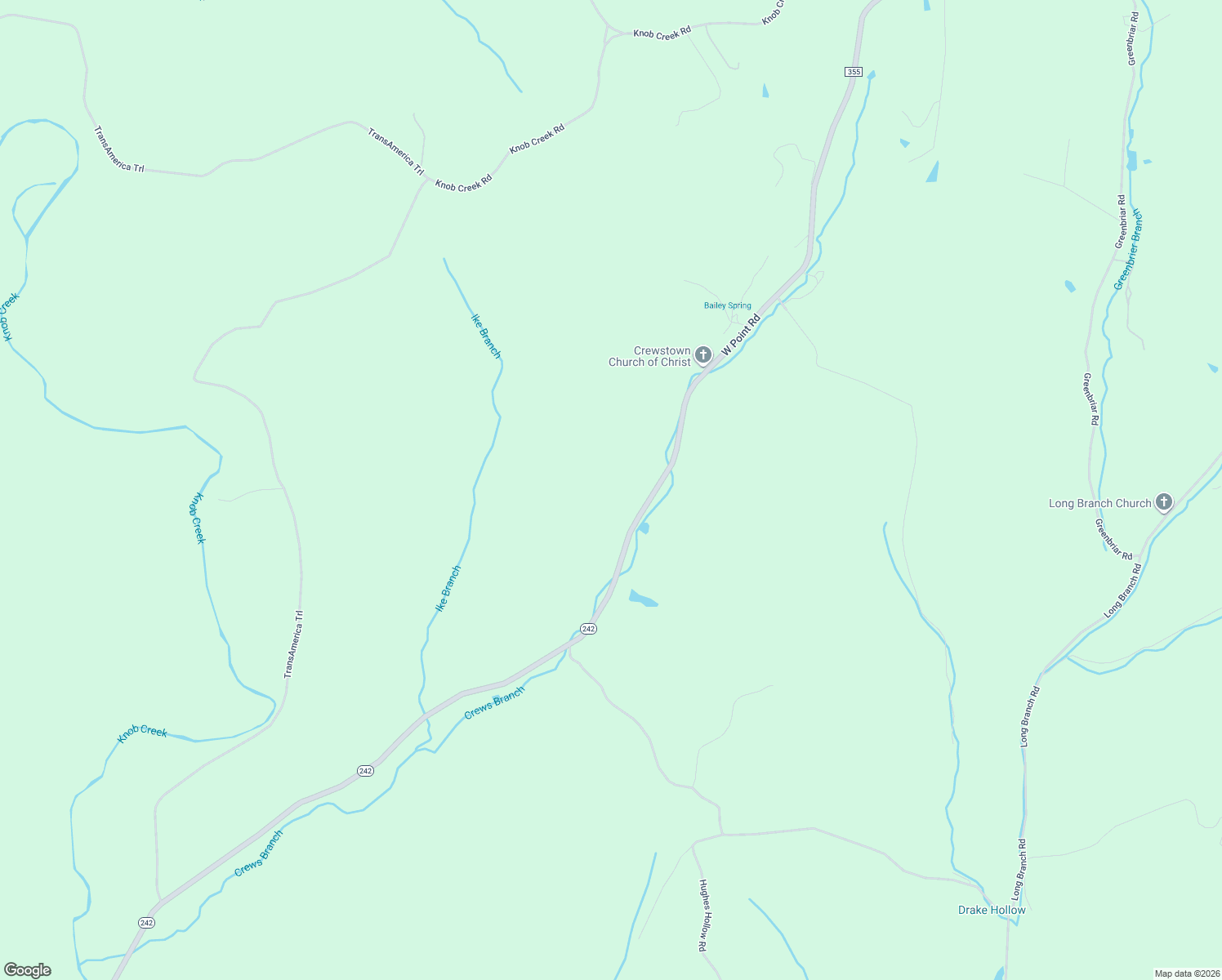 map of restaurants, bars, coffee shops, grocery stores, and more near 1389 West Point Road in Lawrenceburg