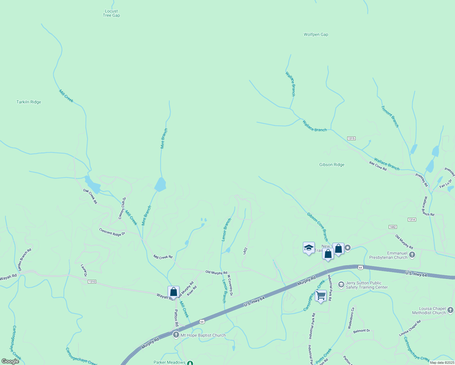 map of restaurants, bars, coffee shops, grocery stores, and more near 532 Maclore Forest Heights Road in Franklin