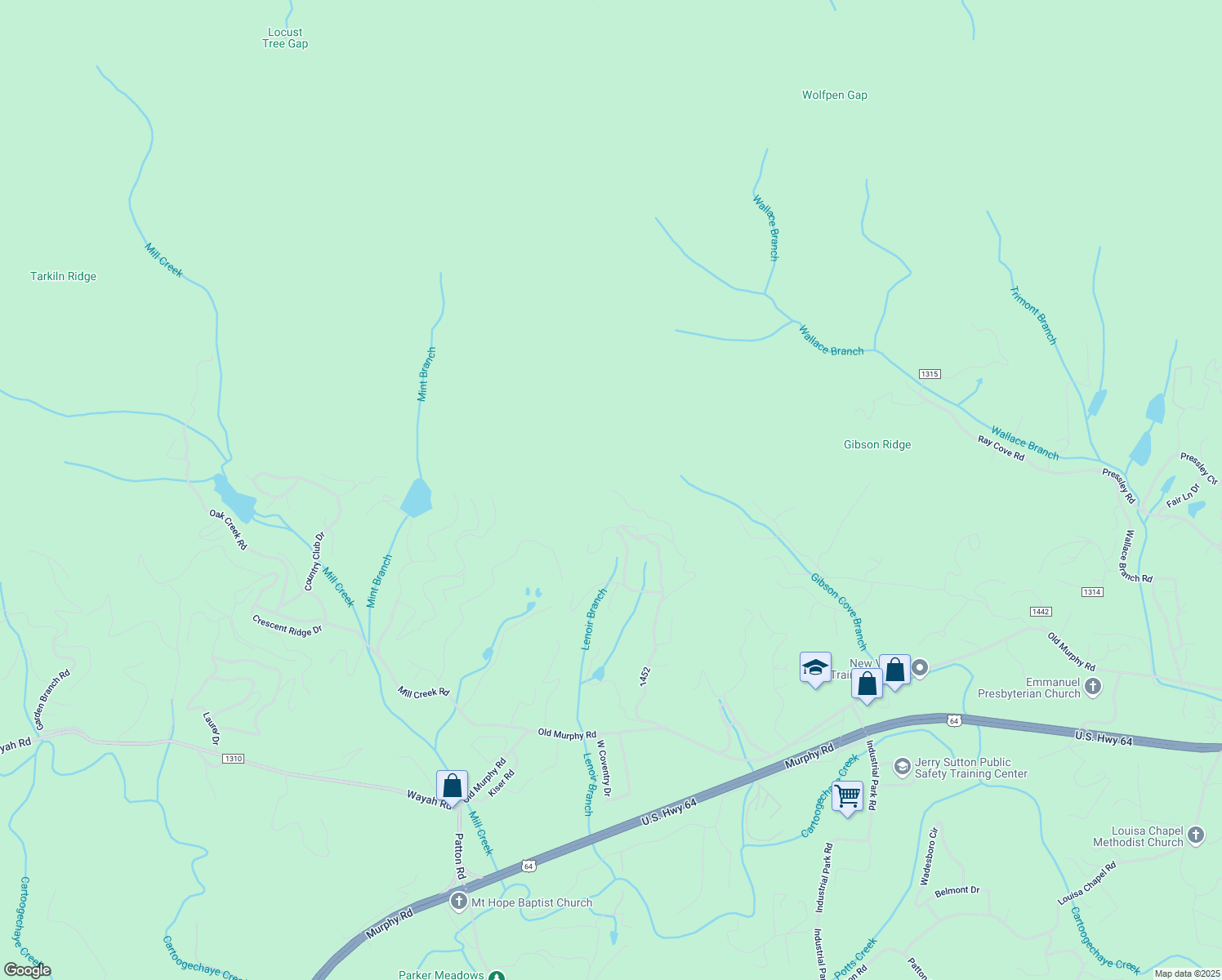 map of restaurants, bars, coffee shops, grocery stores, and more near 532 Maclore Forest Heights Road in Franklin