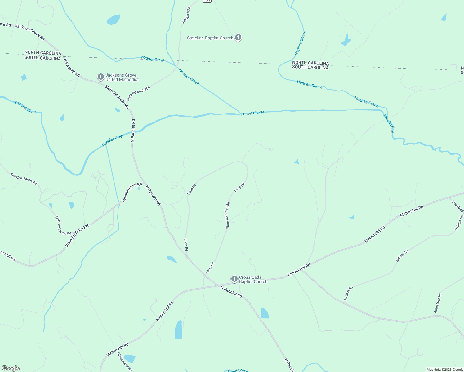 map of restaurants, bars, coffee shops, grocery stores, and more near 405 Loop Road in Campobello