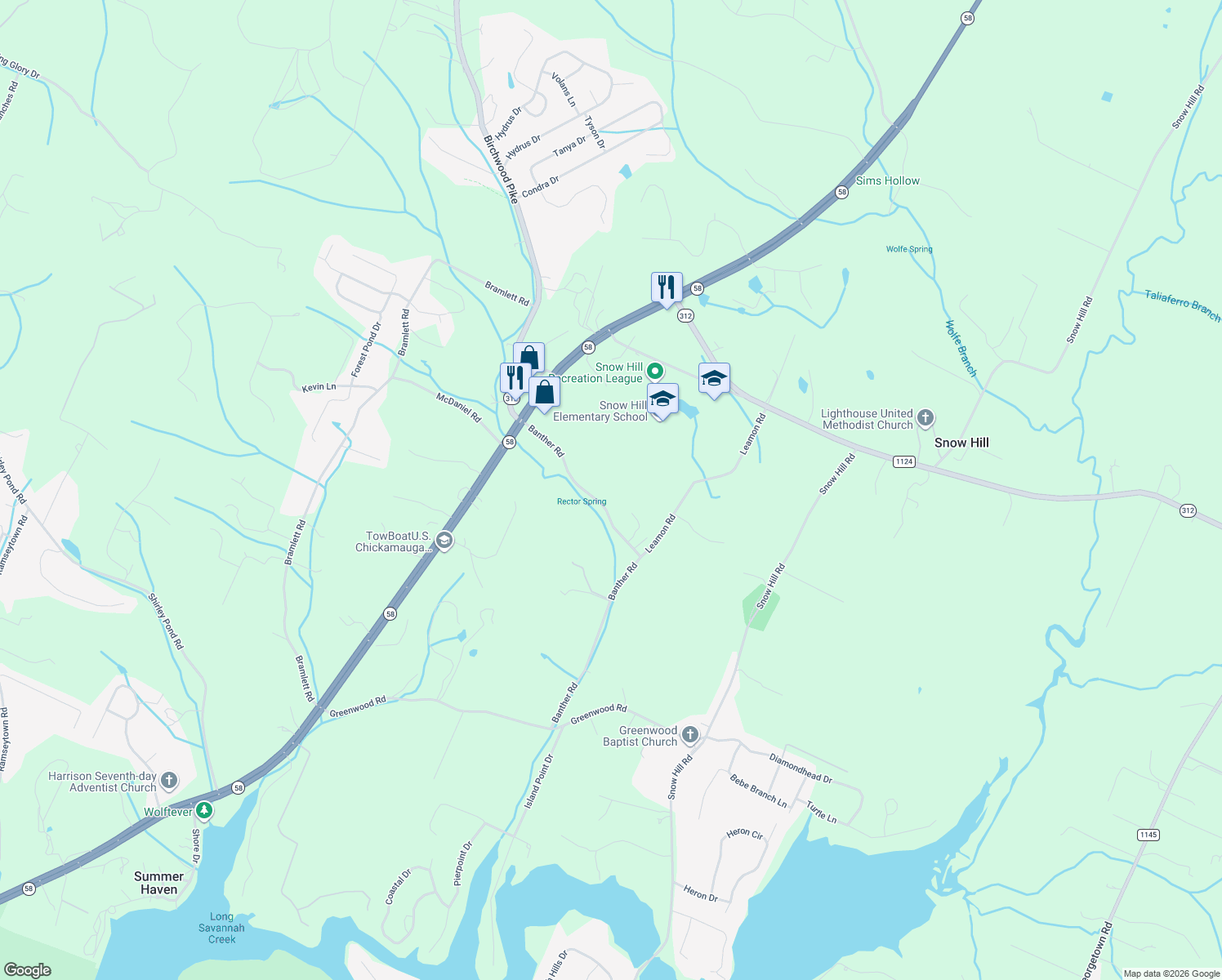 map of restaurants, bars, coffee shops, grocery stores, and more near 9003 Leamon Road in Harrison