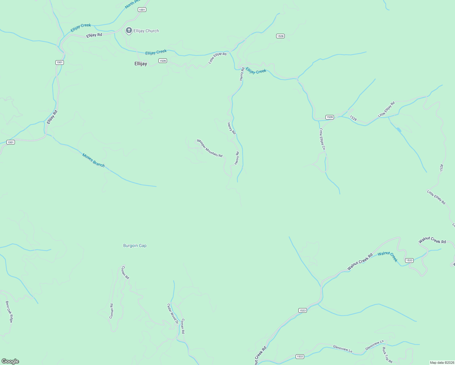 map of restaurants, bars, coffee shops, grocery stores, and more near 1247 Henry Road in Sylva