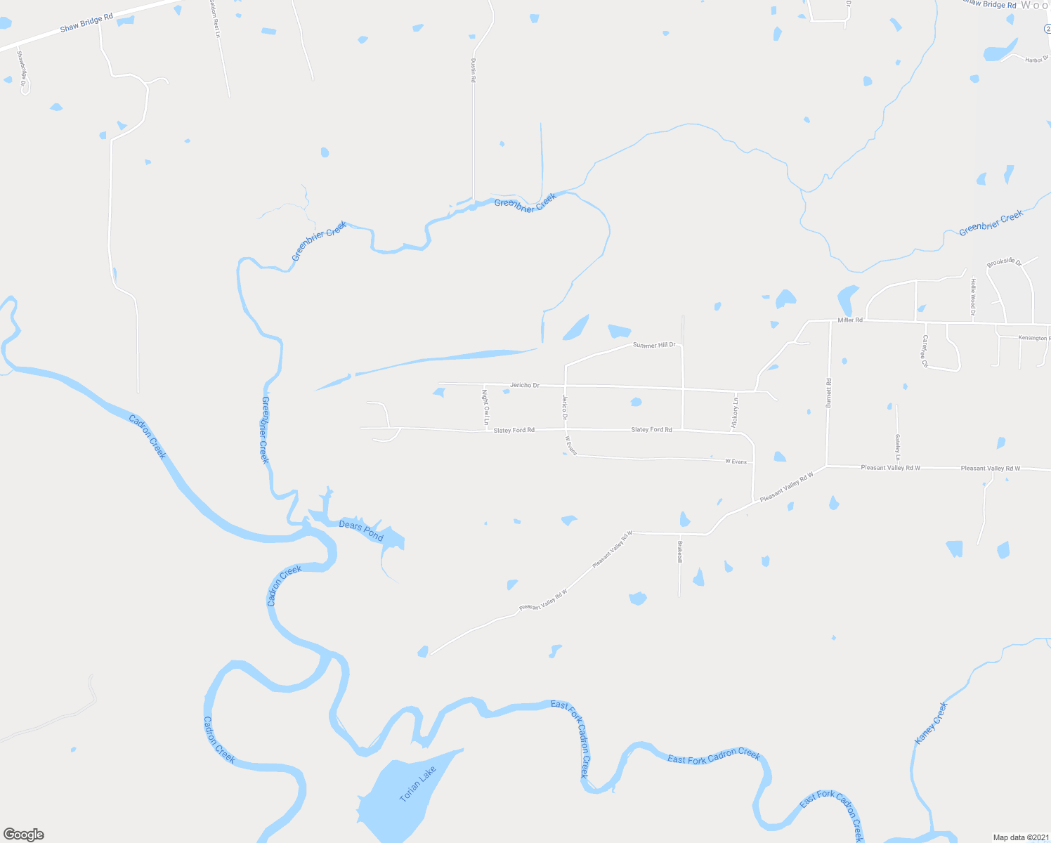 map of restaurants, bars, coffee shops, grocery stores, and more near 133 Slatey Ford Road in Greenbrier