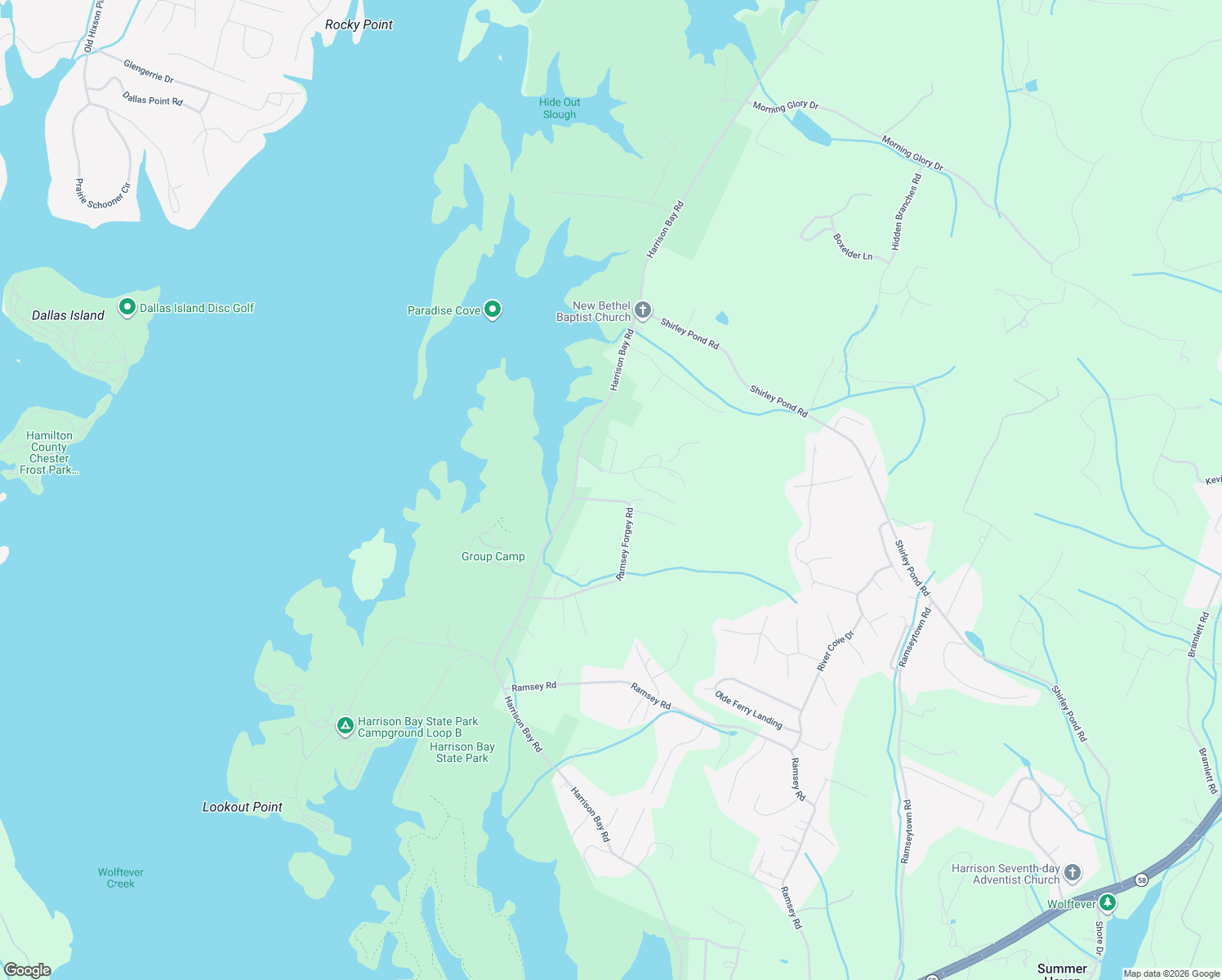 map of restaurants, bars, coffee shops, grocery stores, and more near 6212 Ramsey Forgey Road in Harrison