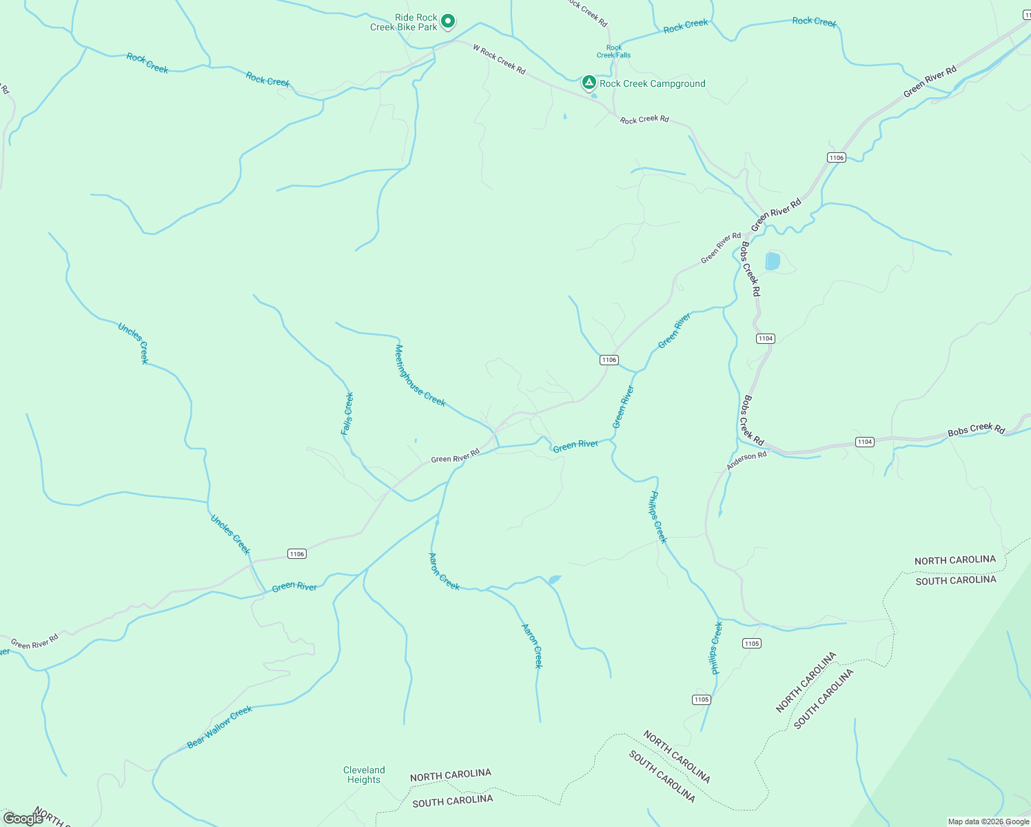 map of restaurants, bars, coffee shops, grocery stores, and more near State Road 1106 in Zirconia