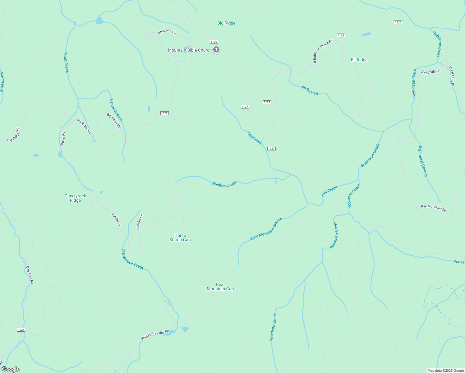 map of restaurants, bars, coffee shops, grocery stores, and more near 450 Shelton Creek Road in Glenville