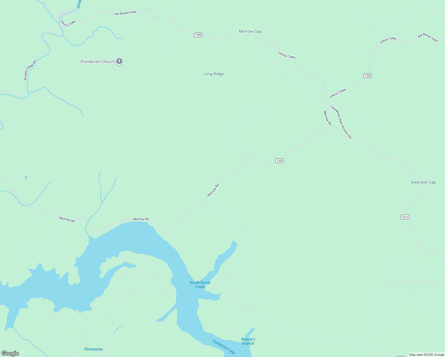 map of restaurants, bars, coffee shops, grocery stores, and more near 1378 Morrow Road in Murphy