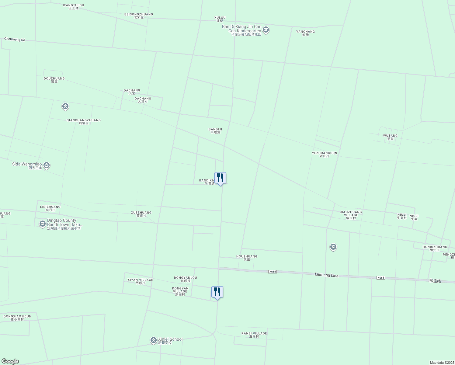 map of restaurants, bars, coffee shops, grocery stores, and more near in Heze