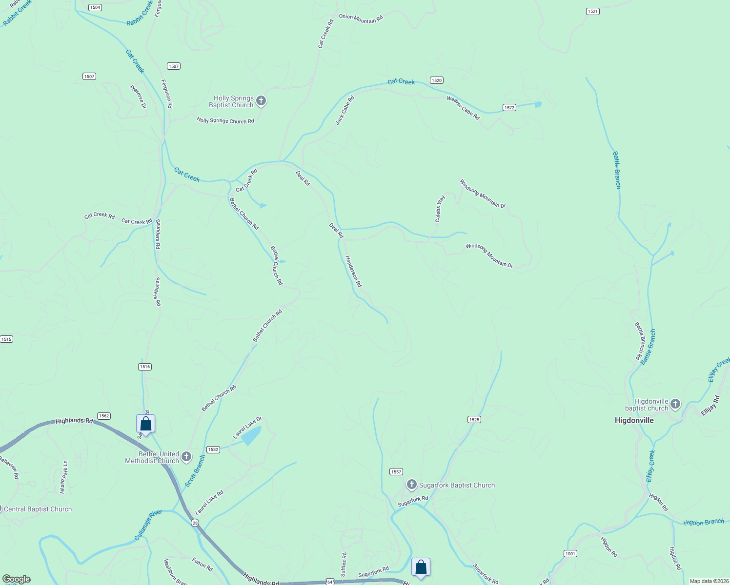 map of restaurants, bars, coffee shops, grocery stores, and more near 922 Henderson Road in Franklin