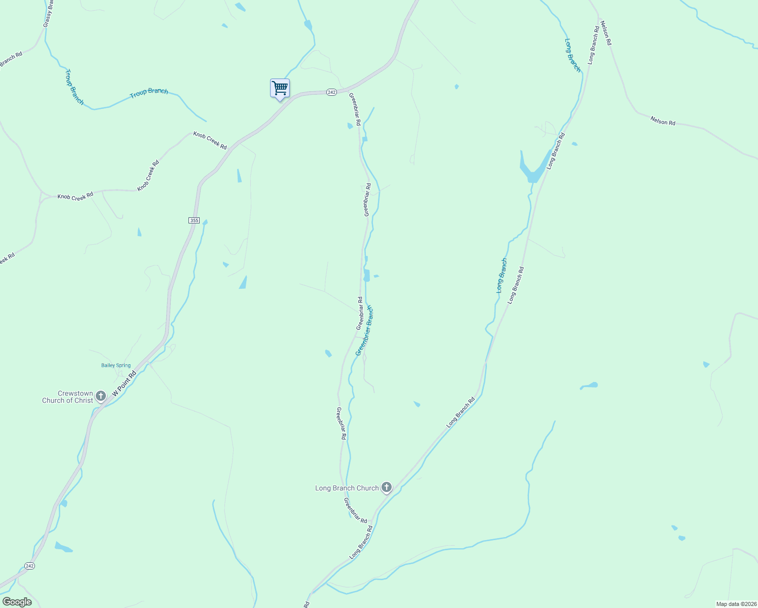map of restaurants, bars, coffee shops, grocery stores, and more near 104 Greenbriar Road in Lawrenceburg