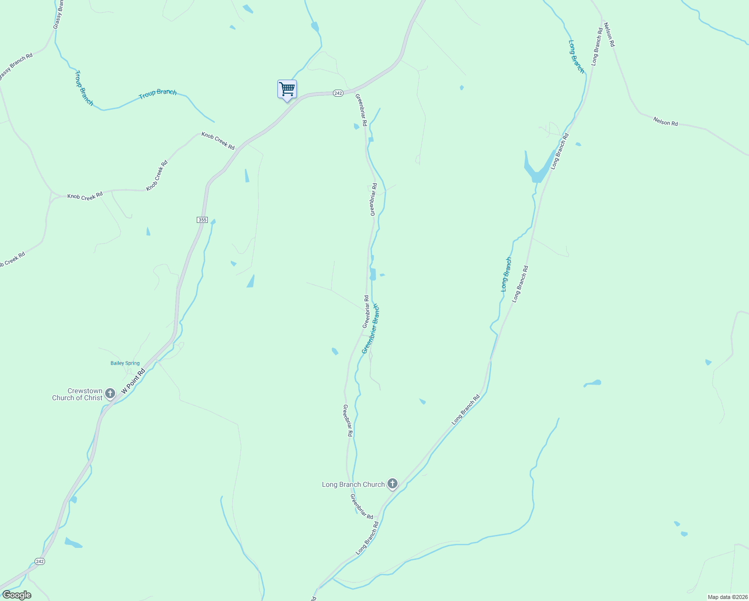 map of restaurants, bars, coffee shops, grocery stores, and more near 104 Greenbriar Road in Lawrenceburg