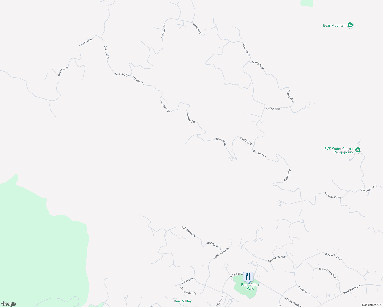 map of restaurants, bars, coffee shops, grocery stores, and more near 30140 Tuttle Court in Tehachapi