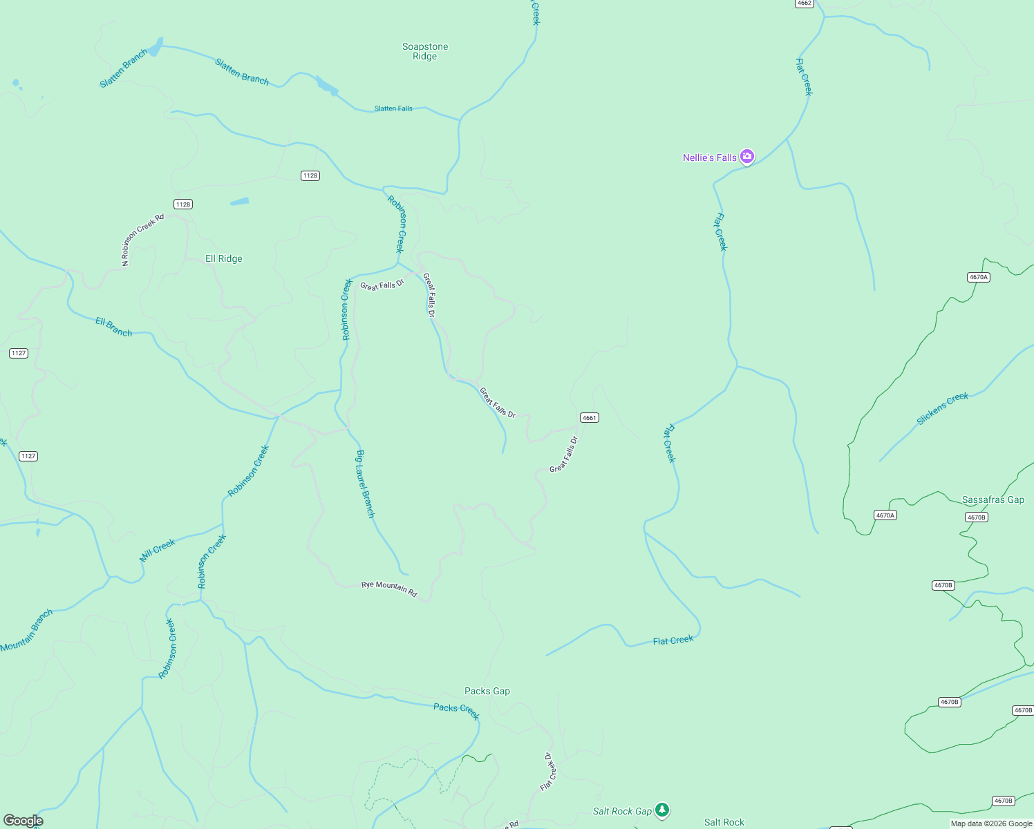 map of restaurants, bars, coffee shops, grocery stores, and more near E128 Great Falls Drive in Glenville