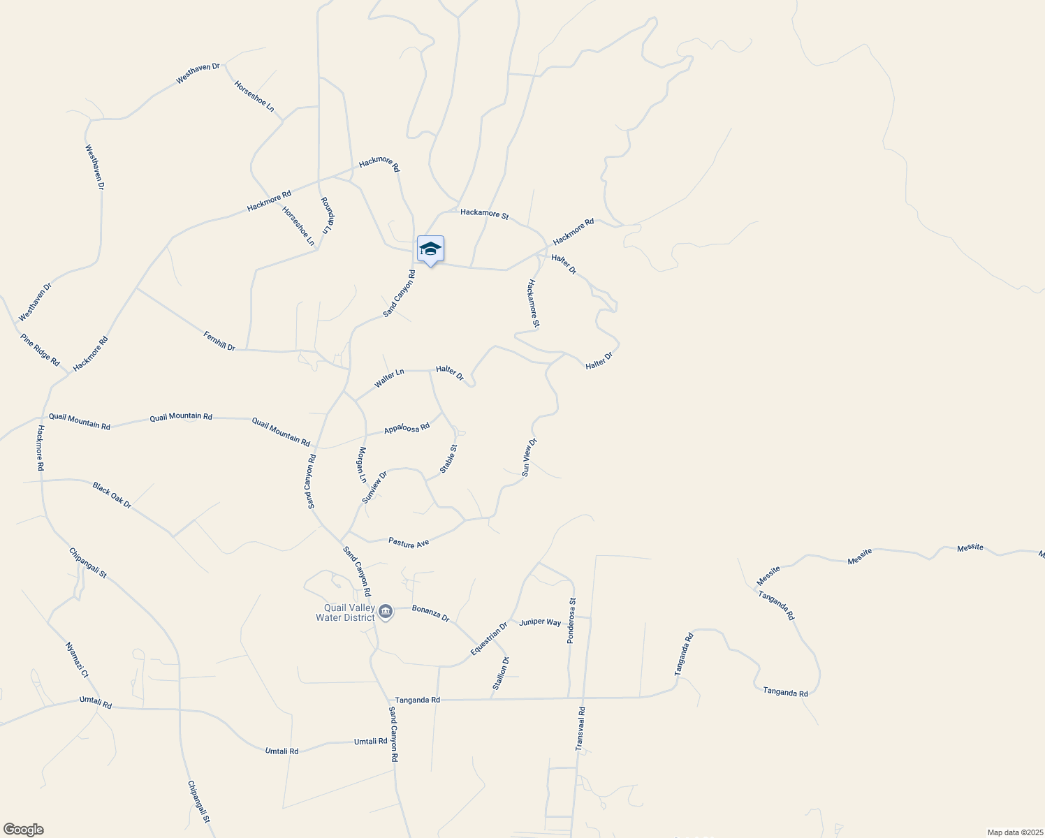 map of restaurants, bars, coffee shops, grocery stores, and more near 25405 Sun View Drive in Tehachapi
