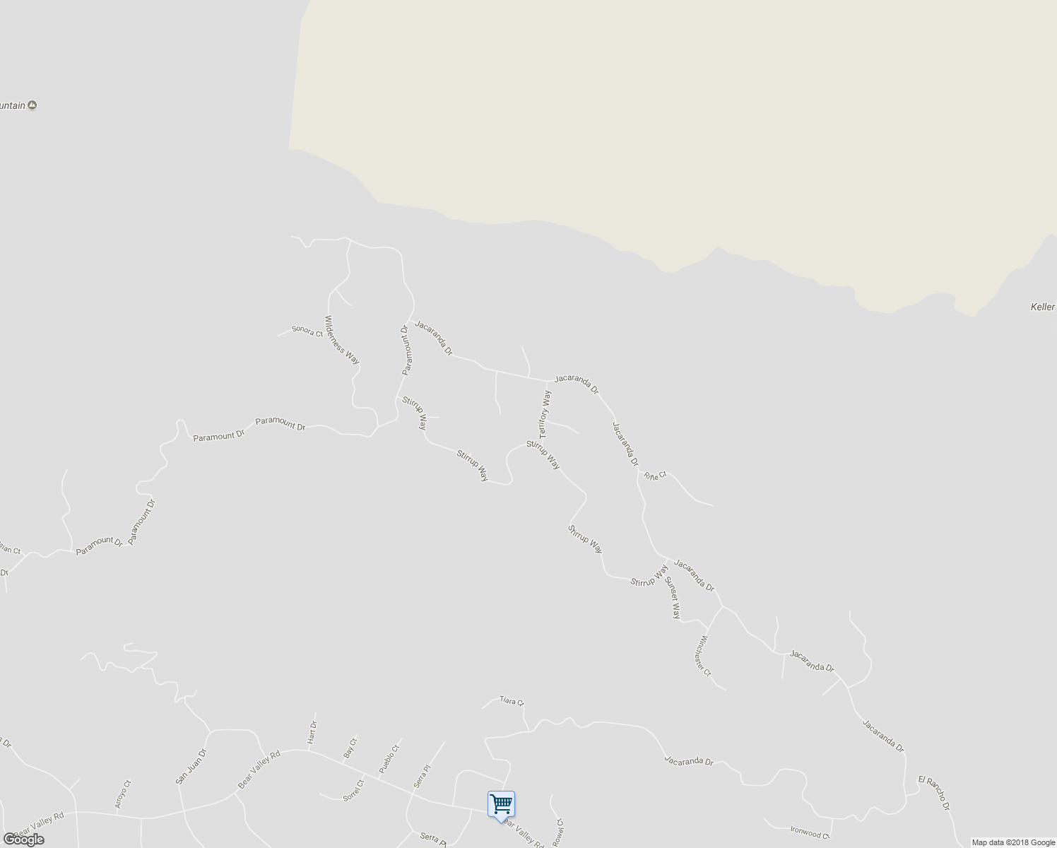 map of restaurants, bars, coffee shops, grocery stores, and more near 25551 Territory Way in Tehachapi