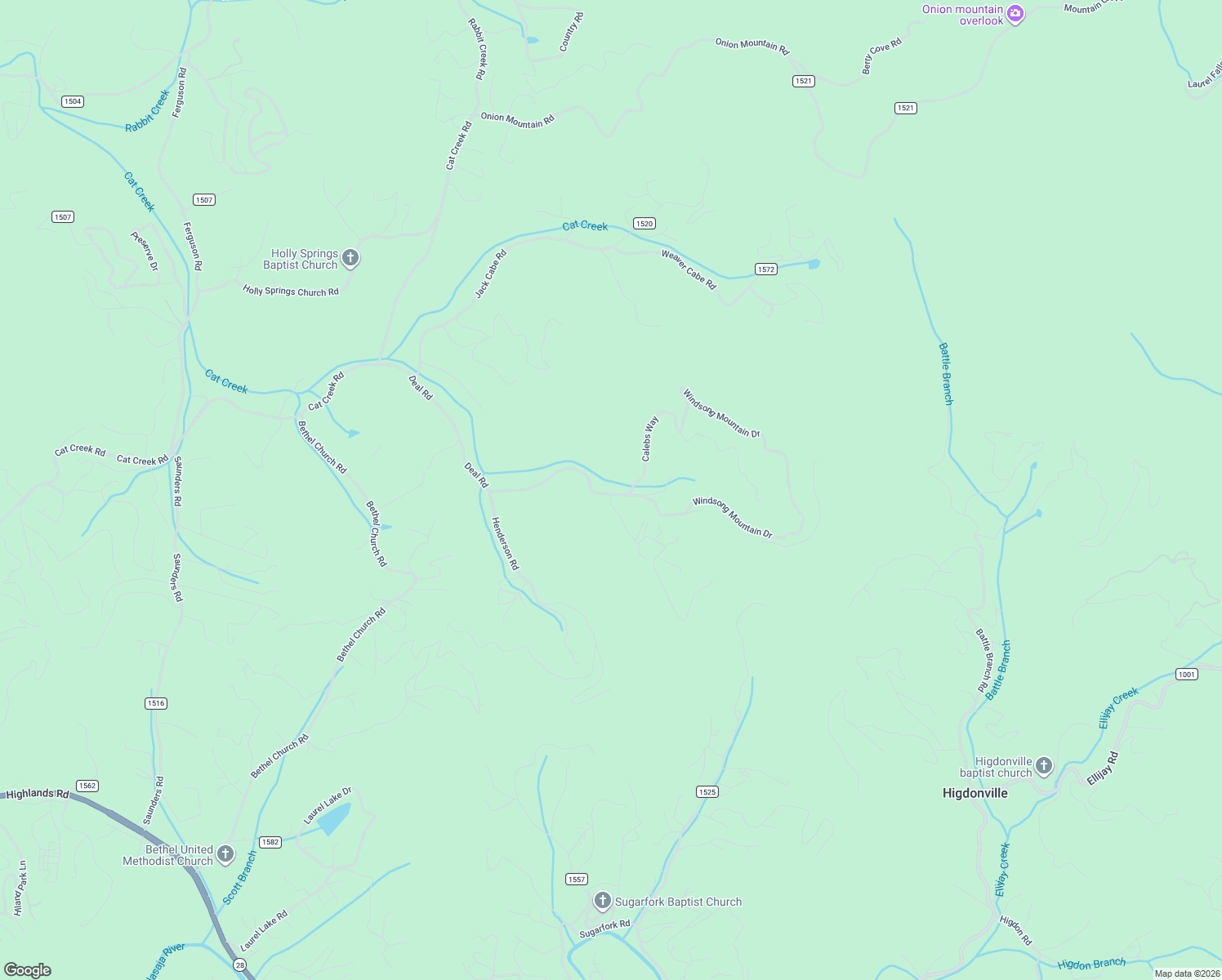 map of restaurants, bars, coffee shops, grocery stores, and more near 201-207 John B Deal Road in Franklin