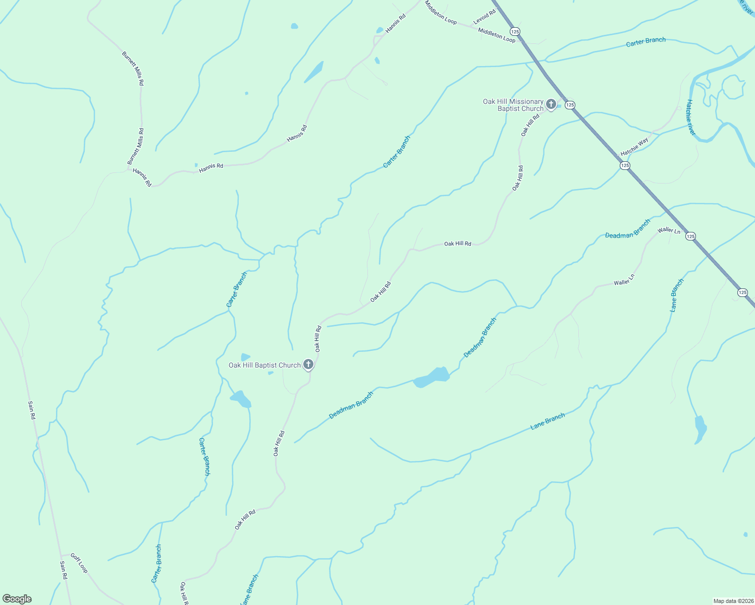 map of restaurants, bars, coffee shops, grocery stores, and more near 1460 Oak Hill Road in Bolivar