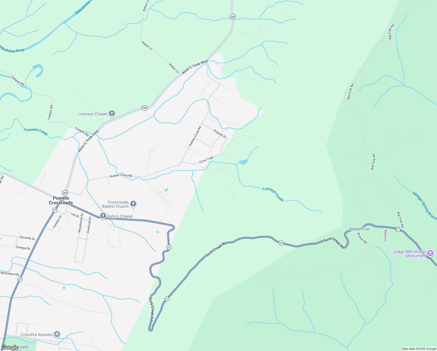 map of restaurants, bars, coffee shops, grocery stores, and more near 434 Valley Brook Trail in Whitwell