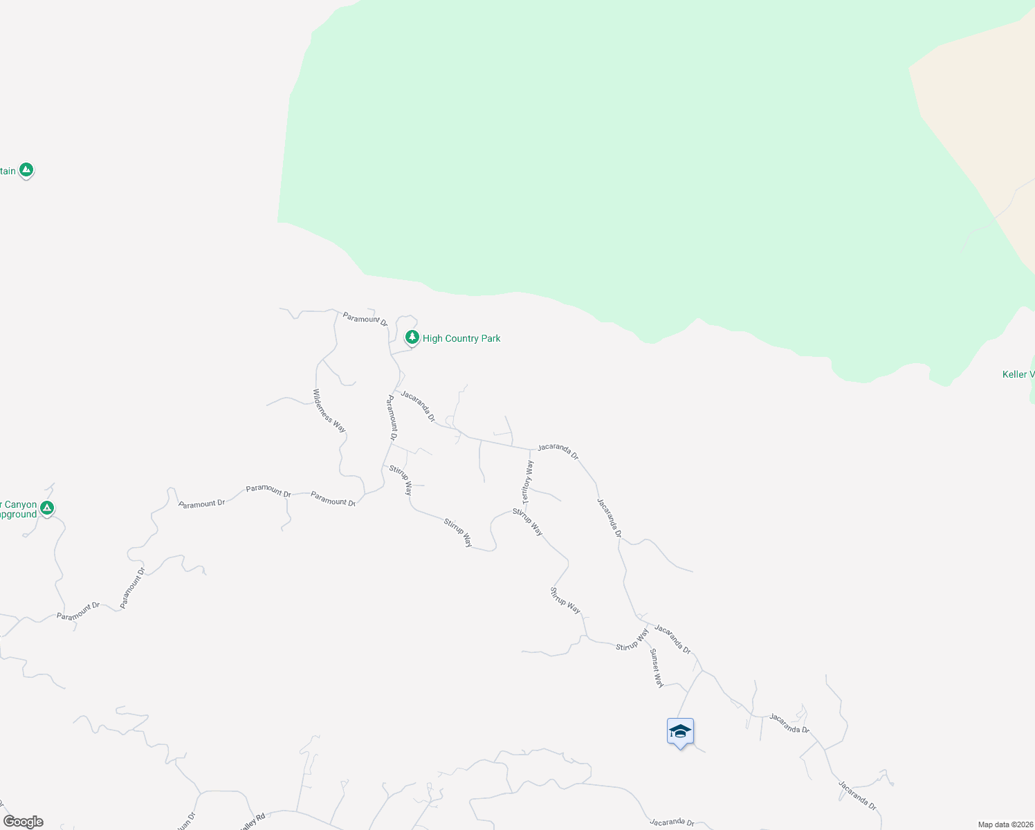 map of restaurants, bars, coffee shops, grocery stores, and more near 25840 Remington Court in Tehachapi